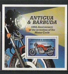 1985 Antigua - Sc 844 - MNH VF - 1 SS - Laverda Jota