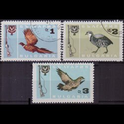 BULGARIA 1967 - Scott# 1564-6 Game Birds 1-3s CTO