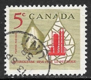 CANADA 1958 OIL Industry Issue Sc 381 VFU