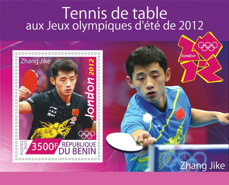 Stamps. Olympic Games Table Tennis 8 sheets perforated 2023 year