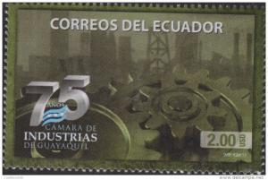 Baja. O) 2011 ECUADOR, 75 YEARS CHAMBER OF COMMERCE, MNH