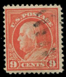 415 US 9c Franklin, used cv $12.50