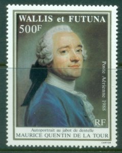 Wallis & Futuna 1988 Painting self portrait Quentin de la Tour MUH