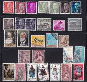 Spain Group, 27 Different, Used