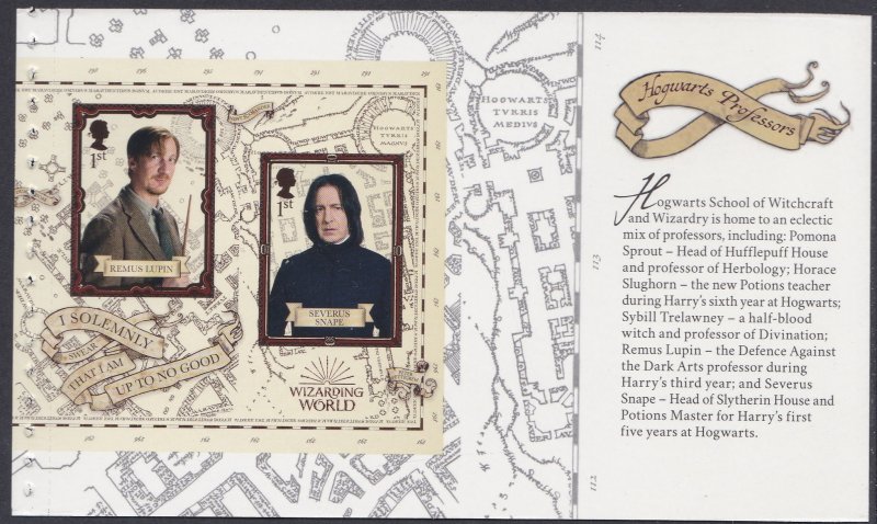 3790f-g 2018 Harry Potter Booklet Panes MNH