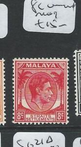 MALAYA STRAITS SETTLEMENTS (P0210B) KGVI 8C UNISSUED MOG