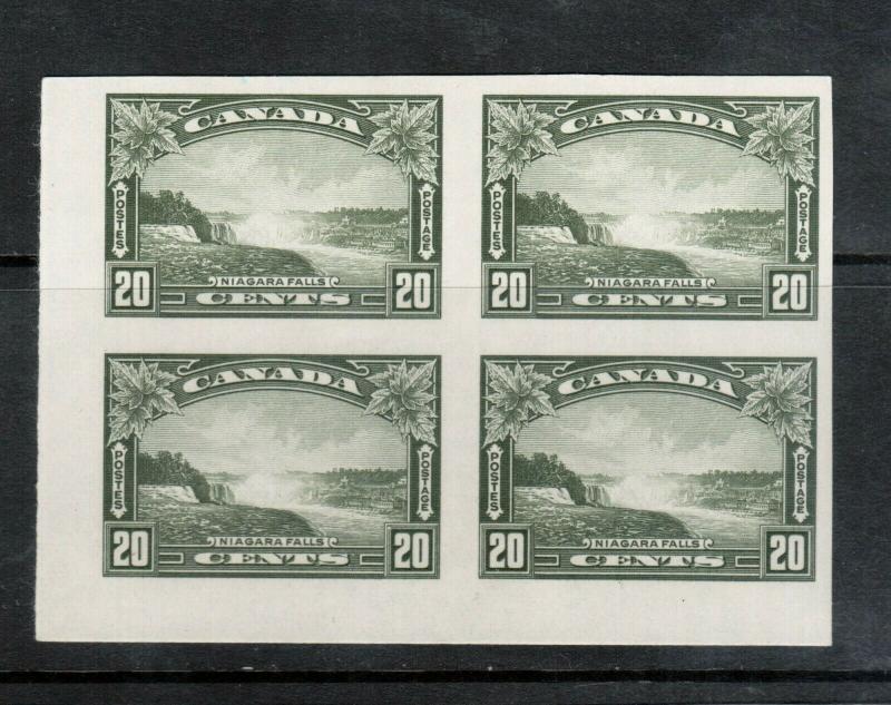 Canada #225a Extra Fine Never Hinged Imperf Corner Block **With Certificate**