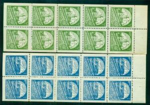 Sweden Local Stamps, 8 Different Booklet Panes