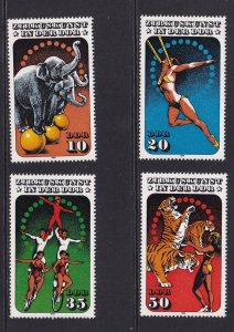 German Democratic Republic DDR  #2511-2514 MNH 1985 circus art