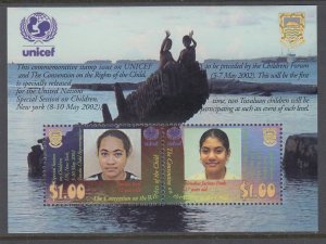 Tuvalu 886 UNICEF Souvenir Sheet MNH VF