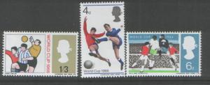 Great Britain 1966 World Cup (3) Scott # 458-60