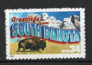 3601 * SOUTH DAKOTA  * U.S. Postage Stamp  MNH