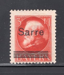 Saar 1920 Sarre Overprint 3m Mint H Signed #37