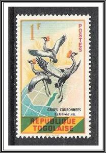 Togo #392 Cranes & Map MH