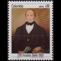 COLOMBIA 1981 - Scott# C714 Scholar Bello Set of 1 NH