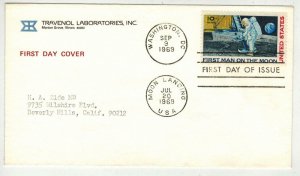 1969 Man On Moon Apollo 11 Space C76-254 TRAVENOL + BROWN TEXT