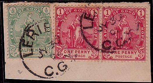 BASUTOLAND 1902 Cape, nice piece LERIBE cds................................40204