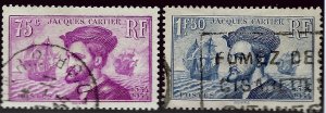 France SCV#296-297 Used VF...Stamps are Iconic!