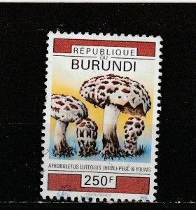 Burundi  Scott#  694  Used  (1992 Mushrooms)