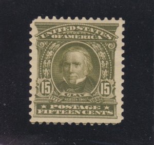 US 309 15c Clay Mint VF-XF OG H SCV $185