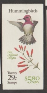 U.S. Scott #2646a BK201 Hummingbird Stamps - Mint NH Booklet