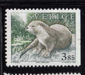 Sweden 1996 used Sc #1925 3.85k Lutra lutra Otter