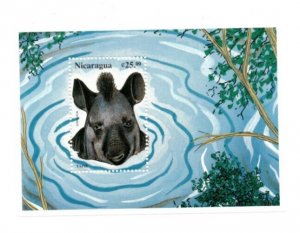 Nicaragua 1996 -Tapir - Souvenir Stamp Sheet - Scott #2207 - MNH