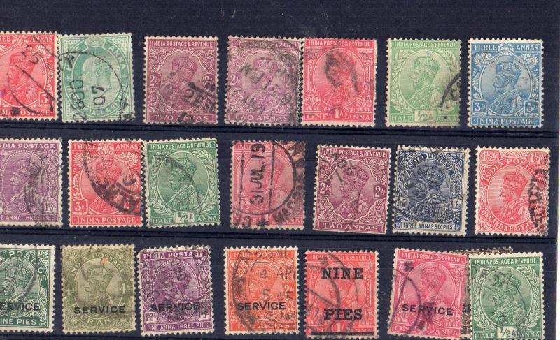  India/ kgv lot fine used 