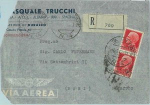 85014 - ALBANIA Italian Occupation  POSTAL HISTORY - MILITARY MAIL to ITALY 1942 