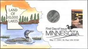 #4266 Minnesota Statehood Montgomery FDC