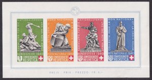 SWITZERLAND 1940 National Fete Imperf Miniature Sheet unmounted - 35324