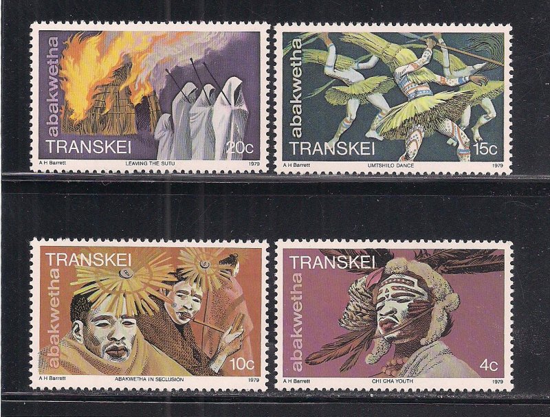 SOUTH AFRICA - TRANSKEI SC# 52-55   FVF MNH  1979