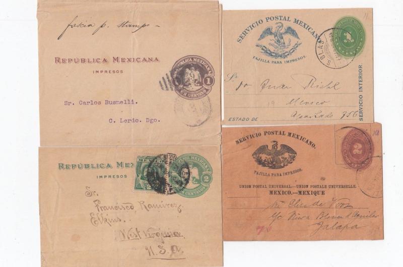 Mexico 4 Different Used Wrappers Different Types