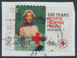 Australia  SC# 4111  from  2014 Used Red Cross  see details & scan