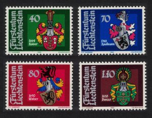 Liechtenstein Arms of Bailiffs 3rd series 4v 1982 MNH SG#788-791