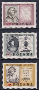 Poland 1969 Sc 1659-61 Nicolaus Copernicus by Various Artists Stamp MNH