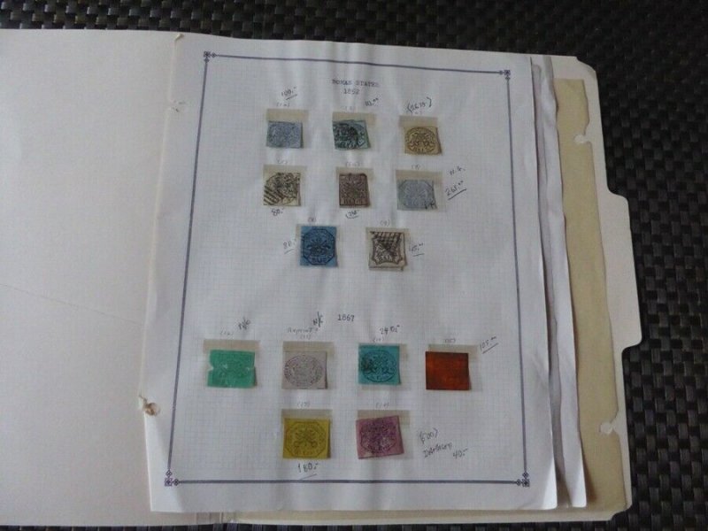 Roman States Classic Extensive Mint/Used Stamp Collection on Scott Intl Album Pa