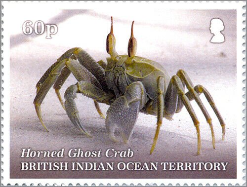 BIOT 2020 stamps. - Crustacean 5 sheets of stamps.