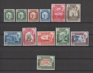 ADEN/HADHRAMAUT 1942/6 SG 1/11 & Shade MNH Cat £105