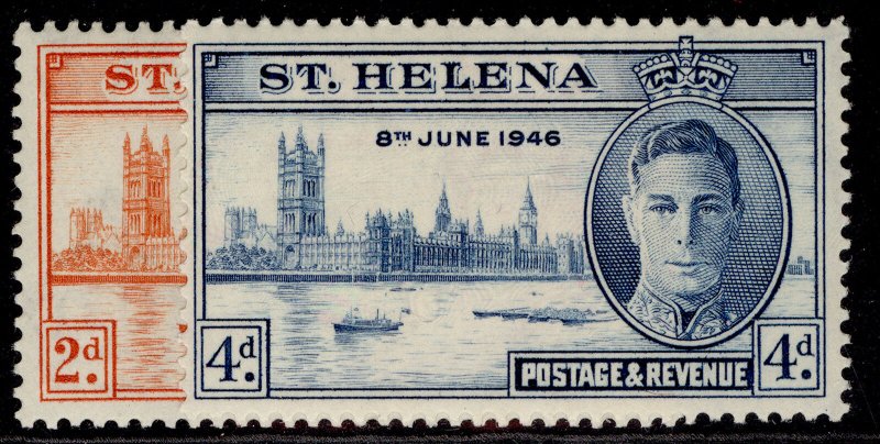 ST. HELENA GVI SG141-142, 1946 VICTORY set, NH MINT. 