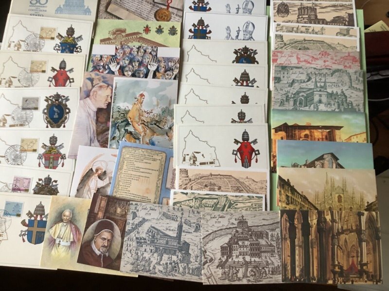 Vatican postal postcards  36 items Ref A2022