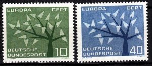 GERMANY 1962 EUROPA. Complete Set, MNH