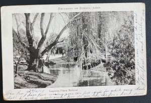 1907 Argentina Real Postcard cover to Macgregor Bolivar Place lake