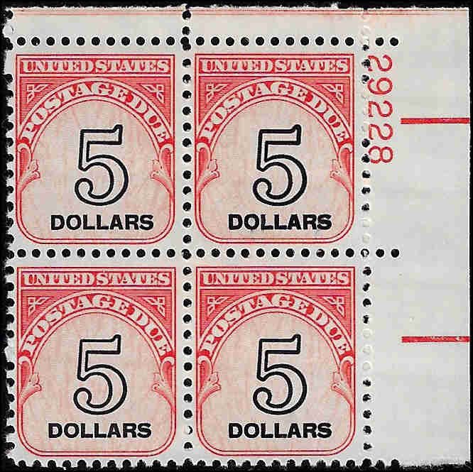 J101 Mint,OG,NH... Plate Block... SCV $37.50