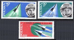 1963 Poland 1415-1417 Vostok 5 / 6