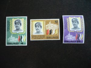 Stamps - Brunei - Scott# 135-137 - Mint Hinged Set of 3 Stamps