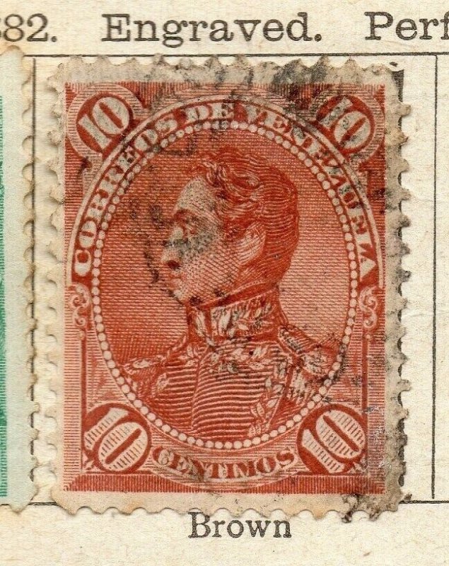 Venezuela 1882 Early Issue Fine Used 10c. NW-169084