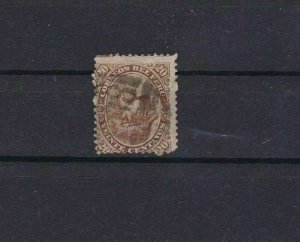 PERU 1866 PERF STAMP 20 CENTAVOS  USED  REF 6313