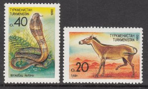 Turkmenistan 29-30 Animals MNH VF