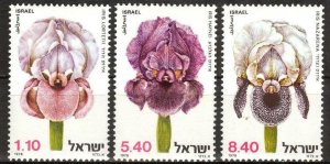 Israel 1978 Flowers set of 3 MNH